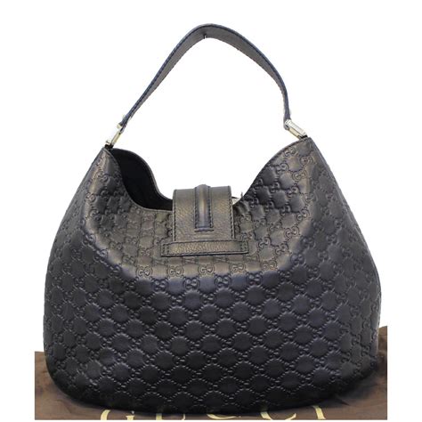 gucci handbag leather hobo guccissima|authentic Gucci hobo handbags.